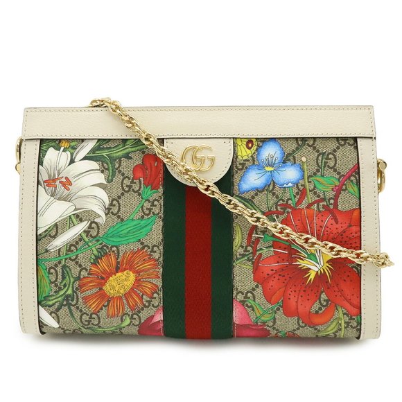 GUCCI Cream Leather Shoulder Bag - Picture 1 of 9